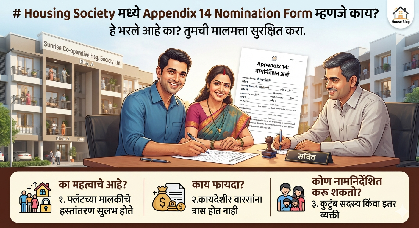 Housing Society मध्ये Appendix 14 Nomination Form म्हणजे काय?