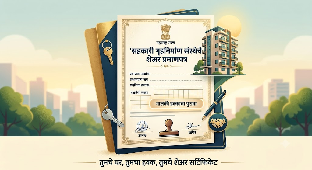 हाऊसिंग सोसायटीचे शेअर सर्टिफिकेट म्हणजे काय? (What is a Share Certificate?)